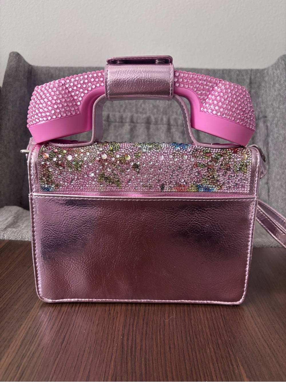 Betsey Johnson Kitsch Gimme a Ring Phone Bag in Pink (Working Phone) - Picture 8 of 14